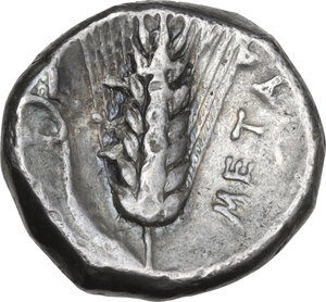 reverse: Southern Lucania, Metapontum. AR Stater, c. 340-330 BC