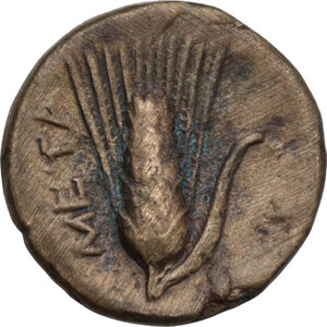 reverse: Southern Lucania, Metapontum. AE 14 mm, c. 300-250 BC