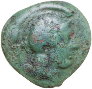 obverse: Southern Lucania, Thurium. AE 16 mm, c. 435-405 BC