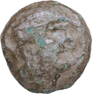 obverse: Samnium, Southern Latium and Northern Campania, Meles. AE Cast Semuncia, Time of Hannibal c. 216-210 BC