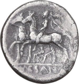 reverse: Samnium, Southern Latium and Northern Campania, Suessa Aurunca. AR Didrachm, c. 265-240 BC