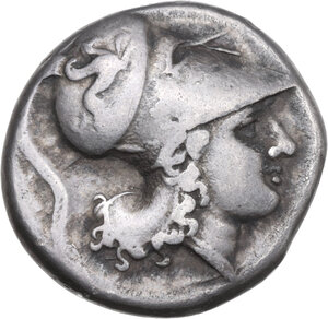 reverse: Syracuse. Timoleon and the Third Democracy (344-317 BC). AR Stater. Struck under Agathokles, c. 317-310