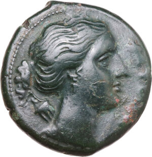 obverse: Syracuse. Agathokles (317-289 BC). AE Litra, c. 295 BC