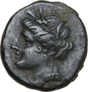 obverse: Syracuse. Hieron II (275-215 BC). AE 17 mm, c. 263-241 BC