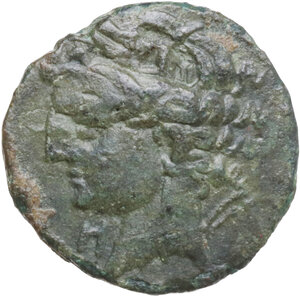 obverse: AE 18 mm, 216-215 BC