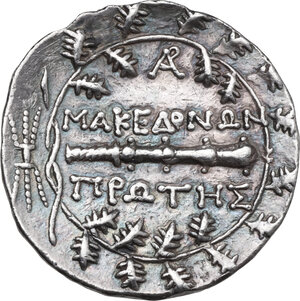 reverse: Macedon, under Roman Rule. Republican period. First Meris (c. 167-149 BC). AR Tetradrachm. Amphipolis mint