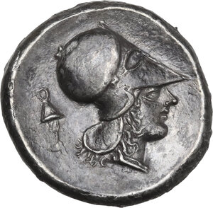 reverse: Corinthia, Corinth. AR Stater, c. 405-345 BC