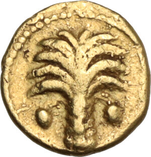 obverse: Zeugitania, Carthage. AV 1/10 Stater. Circa 350-320 BC