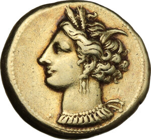 obverse: Zeugitania, Carthage. EL Stater, c. 310-306 BC