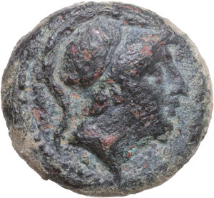 obverse: Anonymous club series. AE Litra or 1/8 uncia, 230-226 BC