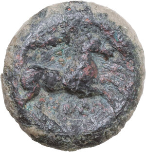 reverse: Anonymous club series. AE Litra or 1/8 uncia, 230-226 BC