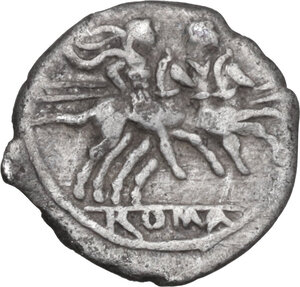 reverse: Anonymous. AR Sestertius, uncertain Campanian mint (Castra Claudiana?), 215 BC