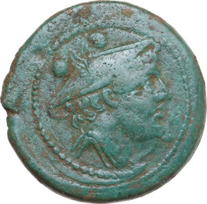 obverse: Anonymous post-semilibral series. AE Sextans, Campanian mint (Cales) 215 BC