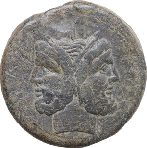 obverse: Anonymous Sextantal series. AE As, AE As, uncertain Campanian mint (Cales ?) 214-213 BC