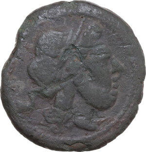 obverse: Apex and hammer series. AE Semis, uncertain Campanian mint (Castra Claudiana ?) 212 BC