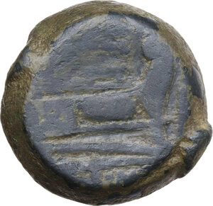 reverse: Club series. AE As, c. 209 BC, South East Italy