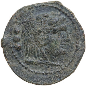 obverse: Third L series. AE Quadrans, Luceria mint, 212-211 BC.