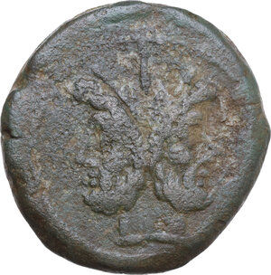 obverse: Bird and rudder series. AE As, c. 206-195 BC