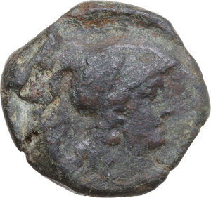 obverse: Victory and spearhead series. AE Triens, c. 189-180