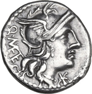 obverse: Q. Caecilius Metellus. AR Denarius, 130 BC