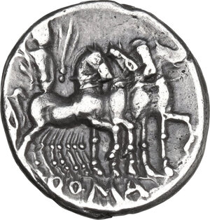 reverse: Q. Caecilius Metellus. AR Denarius, 130 BC
