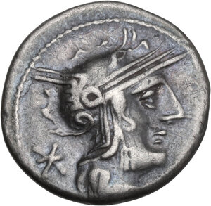 obverse: Q. Marcius Philippus. AR Denarius, 129 BC