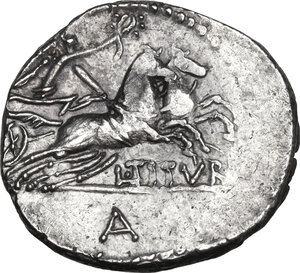 reverse: L. Titurius L. f. Sabinus. AR Denarius, 89 BC