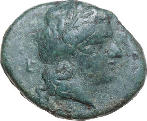 obverse: Central and Southern Campania, Neapolis. AE 18 mm, c. 300-275 BC