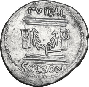 reverse: L. Scribonius Libo. AR Denarius, 62 BC