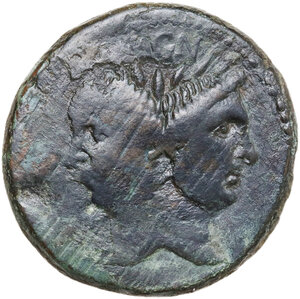 obverse: Sextus Pompeius Magnus Pius. AE As, c. 42-38 BC. Sicily