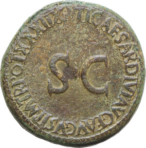 reverse: Julia Augusta (Livia), Augusta, (14-29). AE Sestertius, struck under Tiberius, AD