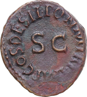 reverse: Claudius (41-54). AE Quadrans, Rome mint, 41 AD
