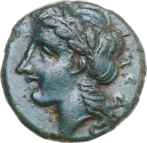 obverse: Central and Southern Campania, Neapolis. AE 12 mm, 340-280 BC