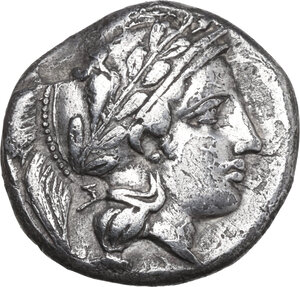 obverse: Central and Southern Campania, Nola. AR Didrachm, 400-385 BC