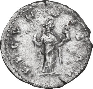 reverse: Faustina II, wife of Marcus Aurelius (died 176 AD). AR Denarius, struck under M. Aurelius