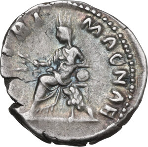 reverse: Faustina II, wife of Marcus Aurelius (died 176 AD). AR Denarius, 180 AD
