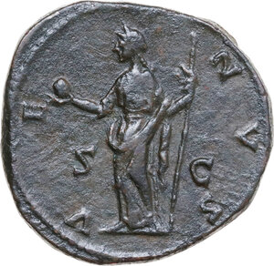 reverse: Lucilla, wife of Lucius Verus (died 183 AD). AE Sestertius. Rome mint, 164-169 AD