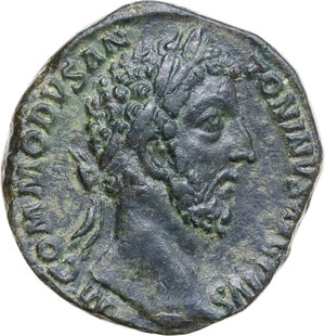 obverse: Commodus (177-192). AE Sestertius. Rome mint, 182 AD