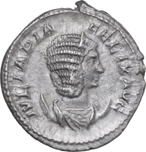 obverse: Julia Domna, wife of Septimius Severus (died 217 AD). AR Denarius, 196-211