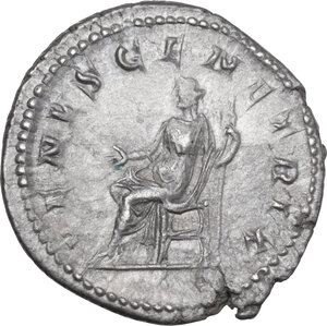 reverse: Julia Domna, wife of Septimius Severus (died 217 AD). AR Denarius, 196-211