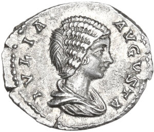obverse: Julia Domna, wife of Septimius Severus (died 217 AD). AR Denarius, Rome mint, 196-211