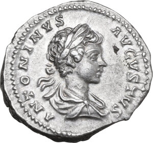 obverse: Caracalla (198-217). AR Denarius, 200 AD