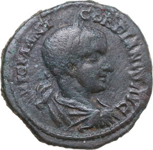 obverse: Gordian III (238-244). AE 22.5 mm., Deultum, Thrace