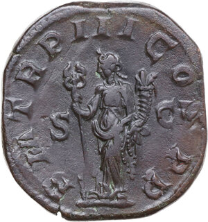 reverse: Philip I (244-249). AE Sestertius, Rome mint, 246 AD