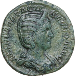 obverse: Otacilia Severa, wife of Philip I (244-249). AE Sestertius, struck under Philip I