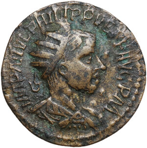 obverse: Philip II (247-249). AE 26.5 mm. Antiochia mint (Pisidia)