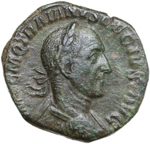 obverse: Trajan Decius (249-251). AE Sestertius, Rome mint