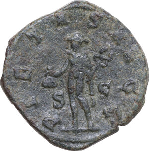 reverse: Herennius Etruscus as Caesar (250-251). AE Sestertius. Struck under Trajan Decius, Rome mint