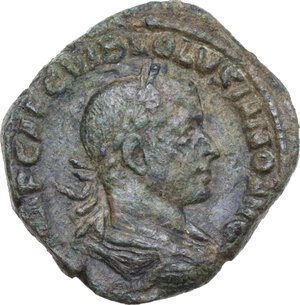 obverse: Volusian (251-253). AE Sestertius. Rome mint, AD 251-252