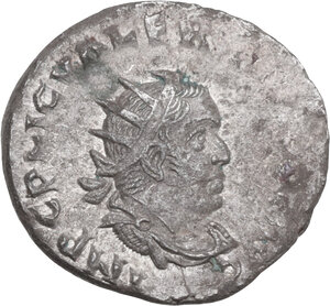 obverse: Valerian I (253-260). AR Antoninianus, Antioch mint, 255-256 AD